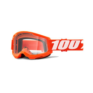 100% Strata 2 Goggle - Orange/Clear Lens