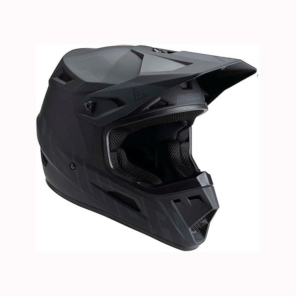 Answer AR1 V2 Bold Helmet Black/Dark Grey-Medium