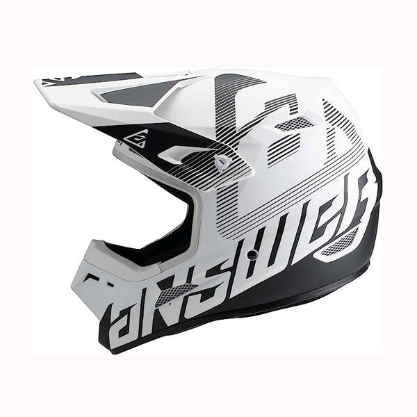 Answer AR1 V2 Bold Helmet Black/White-Medium - Image 2