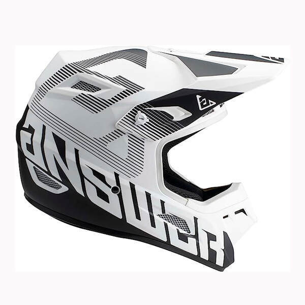 Answer AR1 V2 Bold Helmet Black/White-Medium - Image 3