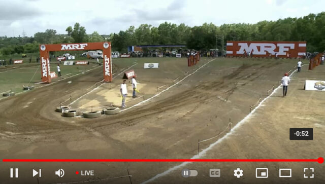 LIVE-MRF Dirt Track FMSCI National Championship 2024 Round-02 Vadodara