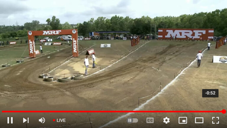 LIVE-MRF Dirt Track FMSCI National Championship 2024 Round-02 Vadodara