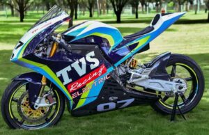 Debut of Electric Bike Racing in India TVS Apache RTE