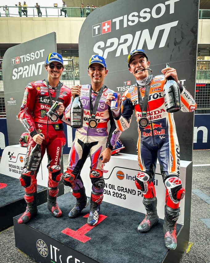 MotoGP Bharat 2023 Jorge Martin won the Tissot Sprint Race