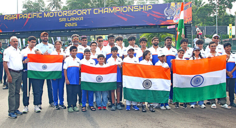 Gold and Silver medals for India in FIA Asia-Pacific Motorsport Championship 2025 in Sri Lanka