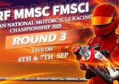 LIVE-MRF MMSC fmsci Indian National Motorcycle Racing Championship 2025 Day 2 Round 3