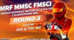 LIVE-MRF MMSC fmsci Indian National Motorcycle Racing Championship 2025 Day 2 Round 3